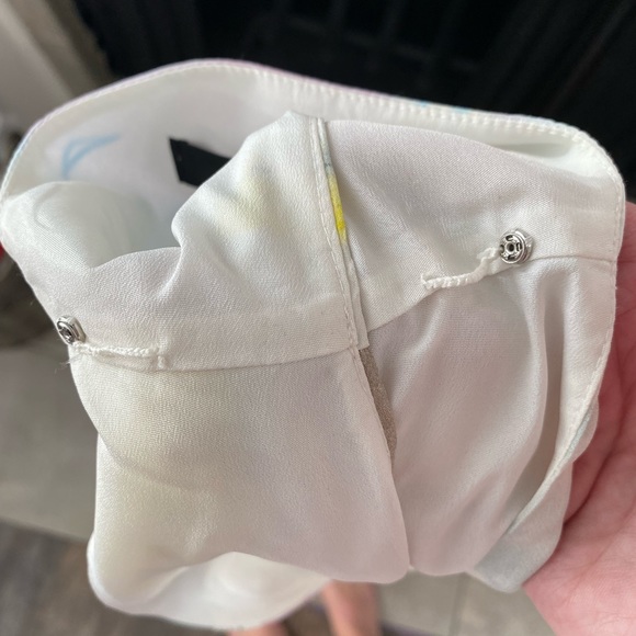 J. Crew Sleeveless V-neck Dress in Watercolor Silk Print - Picture 8 of 10